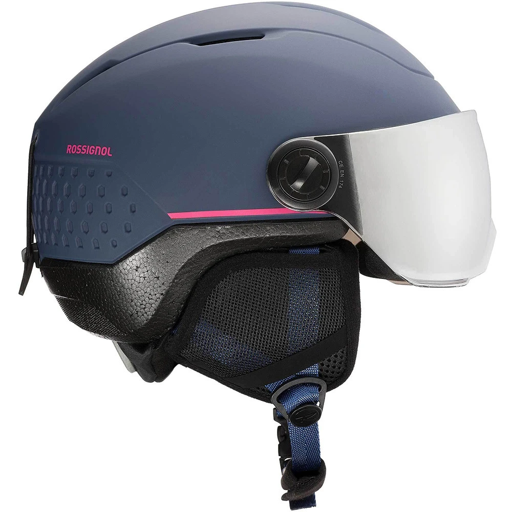 ROSSIGNOL CASQUE DE SKI WHOOPEE VISOR IMPACTS BLUE/PINK 3 ROSSIGNOL CASQUE DE SKI WHOOPEE VISOR IMPACTS BLUE/PINK - immagine 2