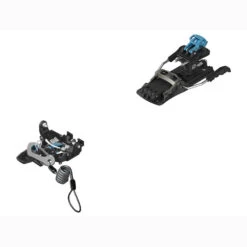 SALOMON FIXATIONS DE SKI DE RANDO MTN PURE BLACK/BLUE + BRAKE G90 + LEASH