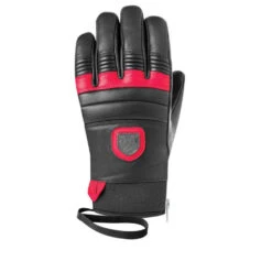 RACER GANTS LEATHER BLACK/RED