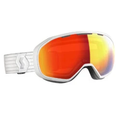 SCOTT MASQUE DE SKI FIX LS WHITE/LIGHT SENSITIVE RED CHROME