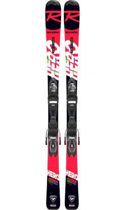 ROSSIGNOL SKI HERO JR 130-150 + FIXATIONS XPRESS 7 GW B83 BLACK