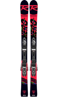 ROSSIGNOL SKI HERO JR MULTI-EVENT + FIXATIONS XPRESS 7 GW B83 BLACK