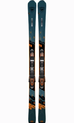 ROSSIGNOL SKI REACT 6 CA + FIXATIONS XPRESS 11 GW B83 BLACK ORANGE