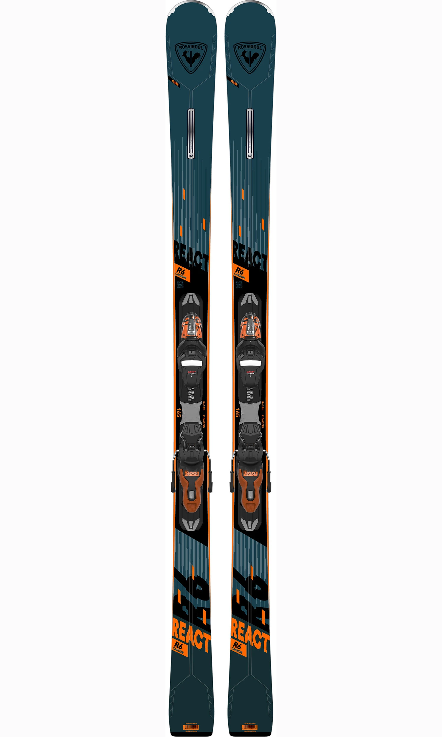 ROSSIGNOL SKI REACT 6 CA + FIXATIONS XPRESS 11 GW B83 BLACK ORANGE 3 ROSSIGNOL SKI REACT 6 CA + FIXATIONS XPRESS 11 GW B83 BLACK ORANGE