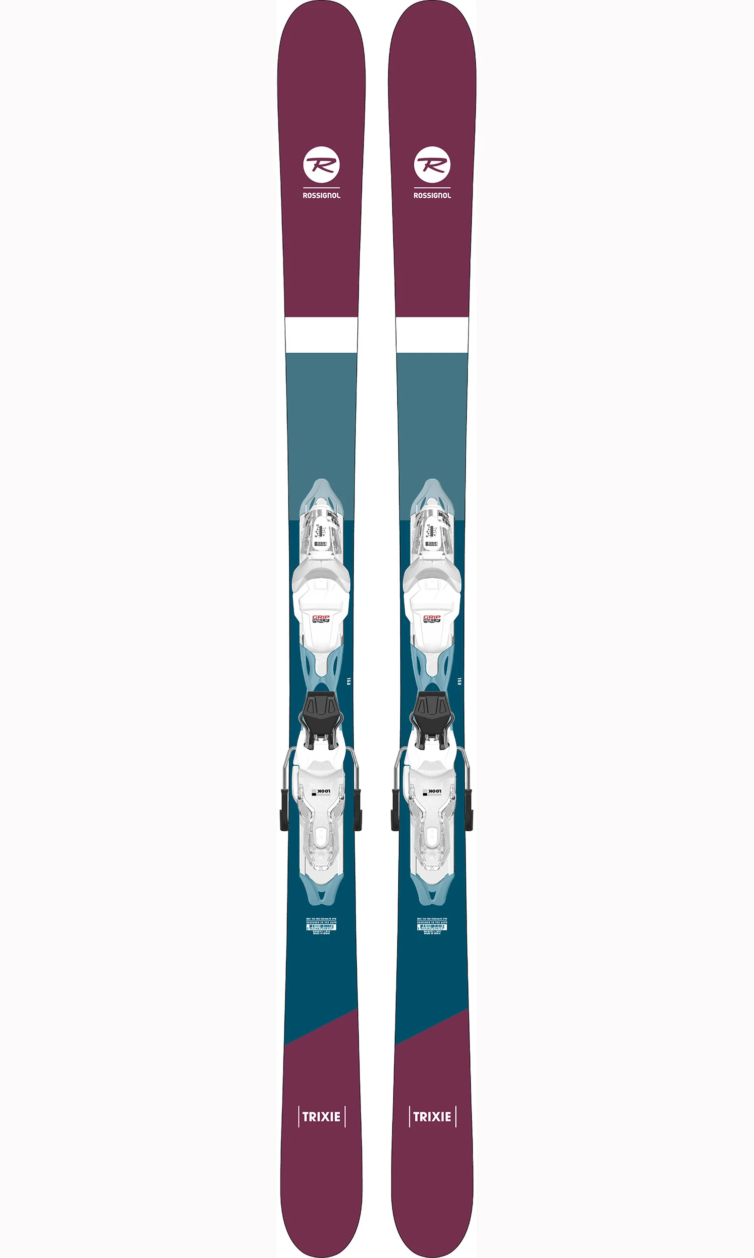 ROSSIGNOL SKI TRIXIE + FIXATIONS XPRESS W 10 B83 WHITE/SPARKLE 3 ROSSIGNOL SKI TRIXIE + FIXATIONS XPRESS W 10 B83 WHITE/SPARKLE