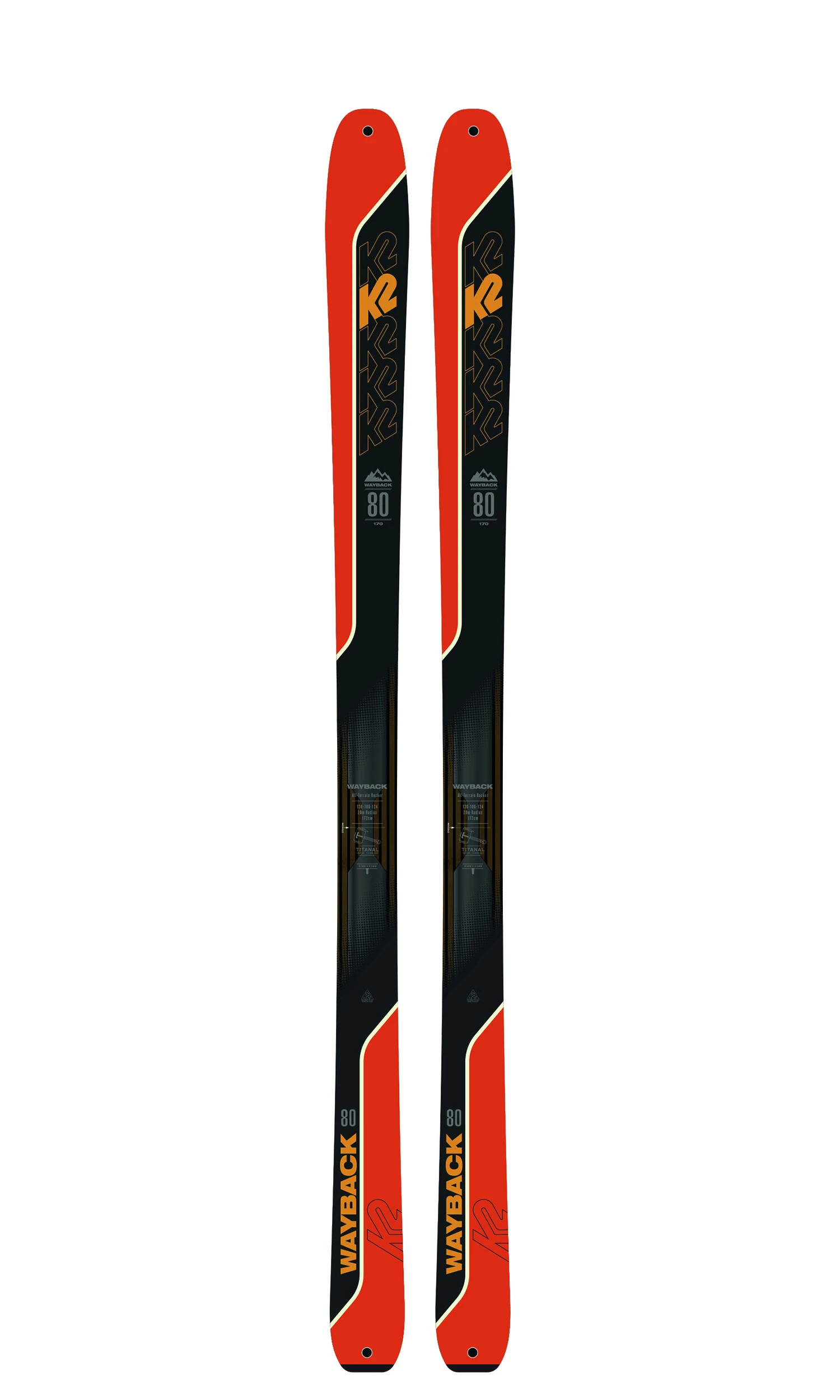 K2 SKI WAYBACK 80 + FIXATIONS MARKER ALPINIST 12 BLACK 3 K2 SKI WAYBACK 80 + FIXATIONS MARKER ALPINIST 12 BLACK