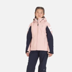 ROSSIGNOL VESTE DE SKI GIRL SKI JKT POWDER PINK
