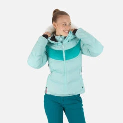 ROSSIGNOL VESTE DE SKI W SIGNATURE DOWN JKT AQUA